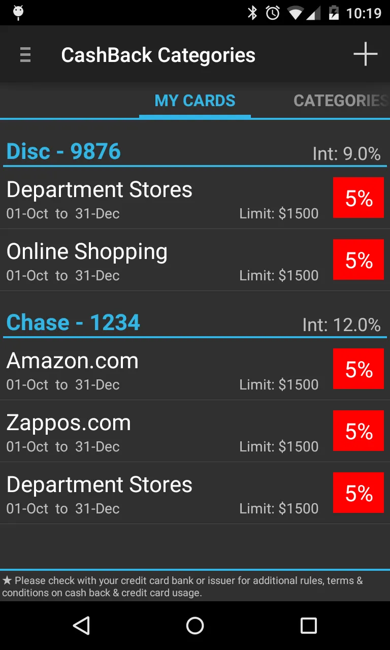 CashBack Categories | Indus Appstore | Screenshot