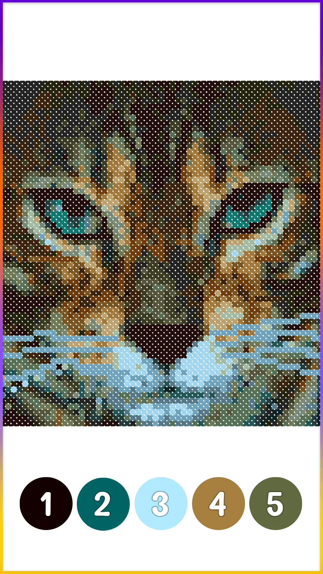 Animals Cross Stitch Coloring | Indus Appstore | Screenshot