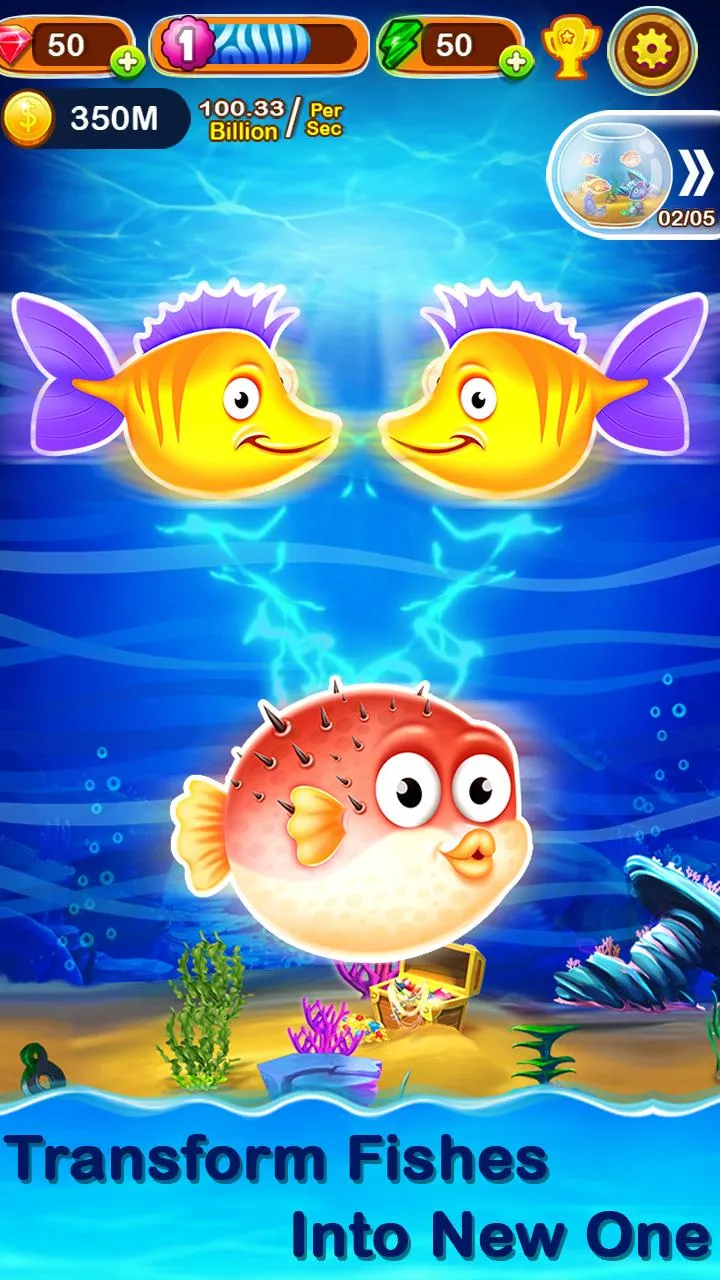 Merge Fish Evolution Games | Indus Appstore | Screenshot