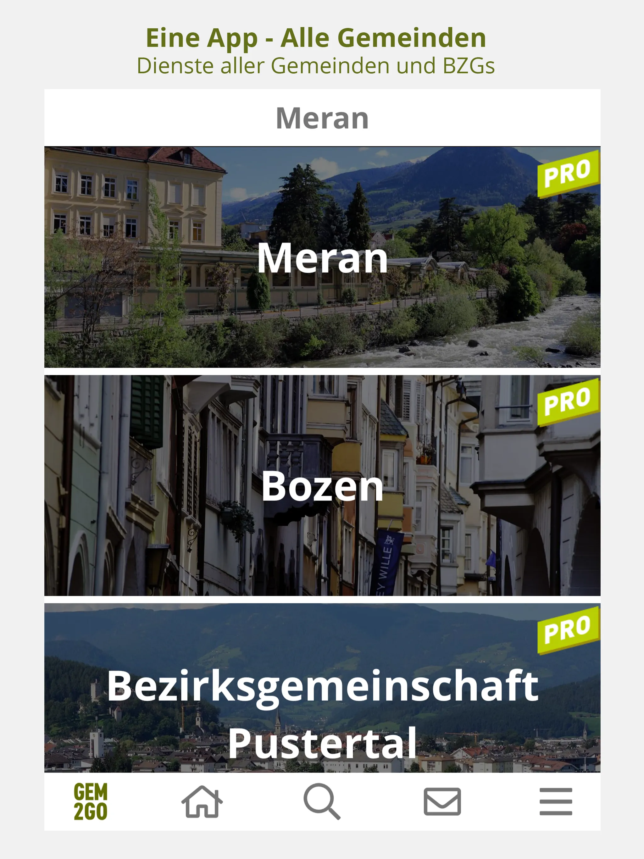 Gem2Go Südtirol | Indus Appstore | Screenshot