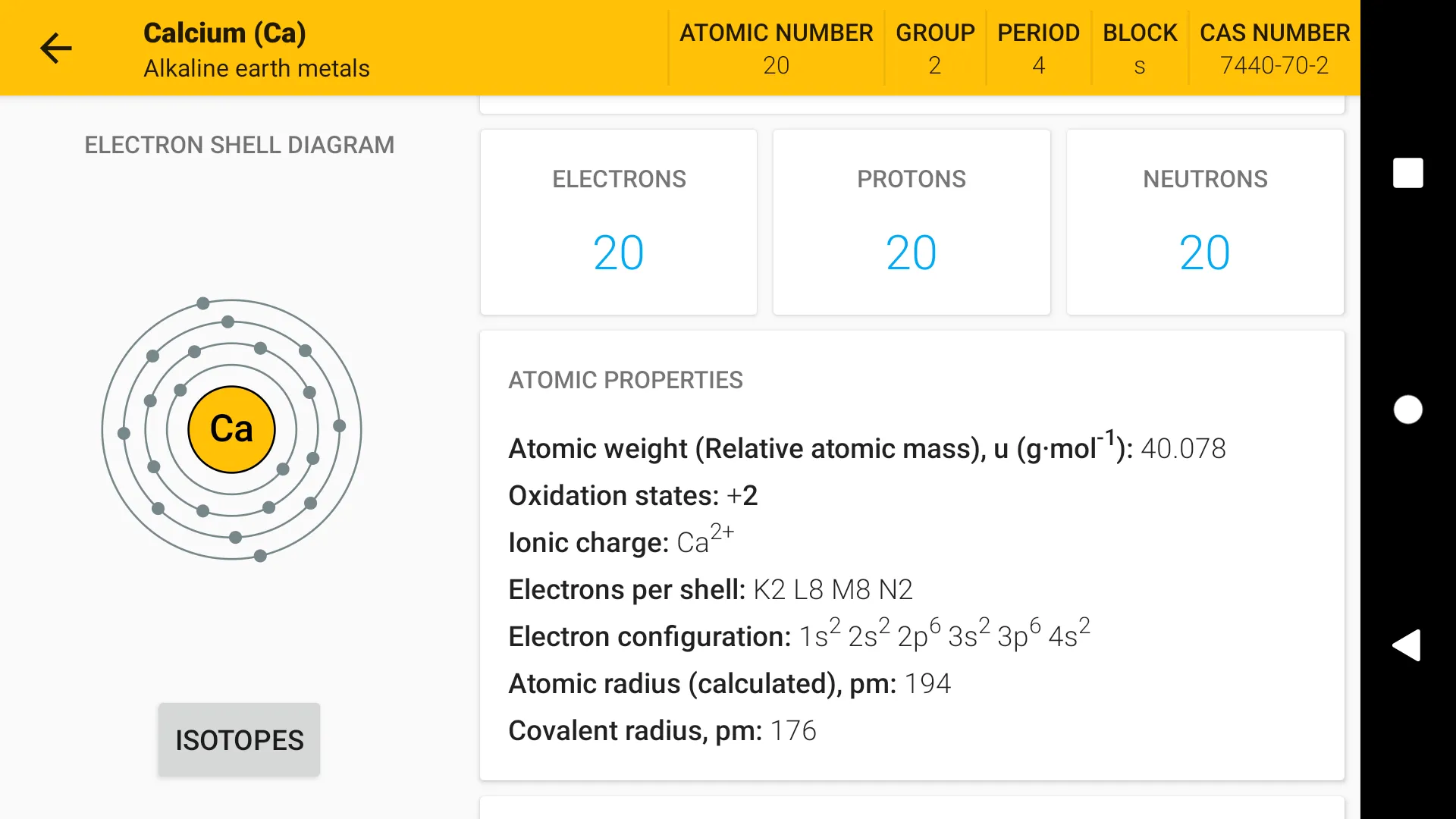 Periodic Table 2025. Chemistry | Indus Appstore | Screenshot