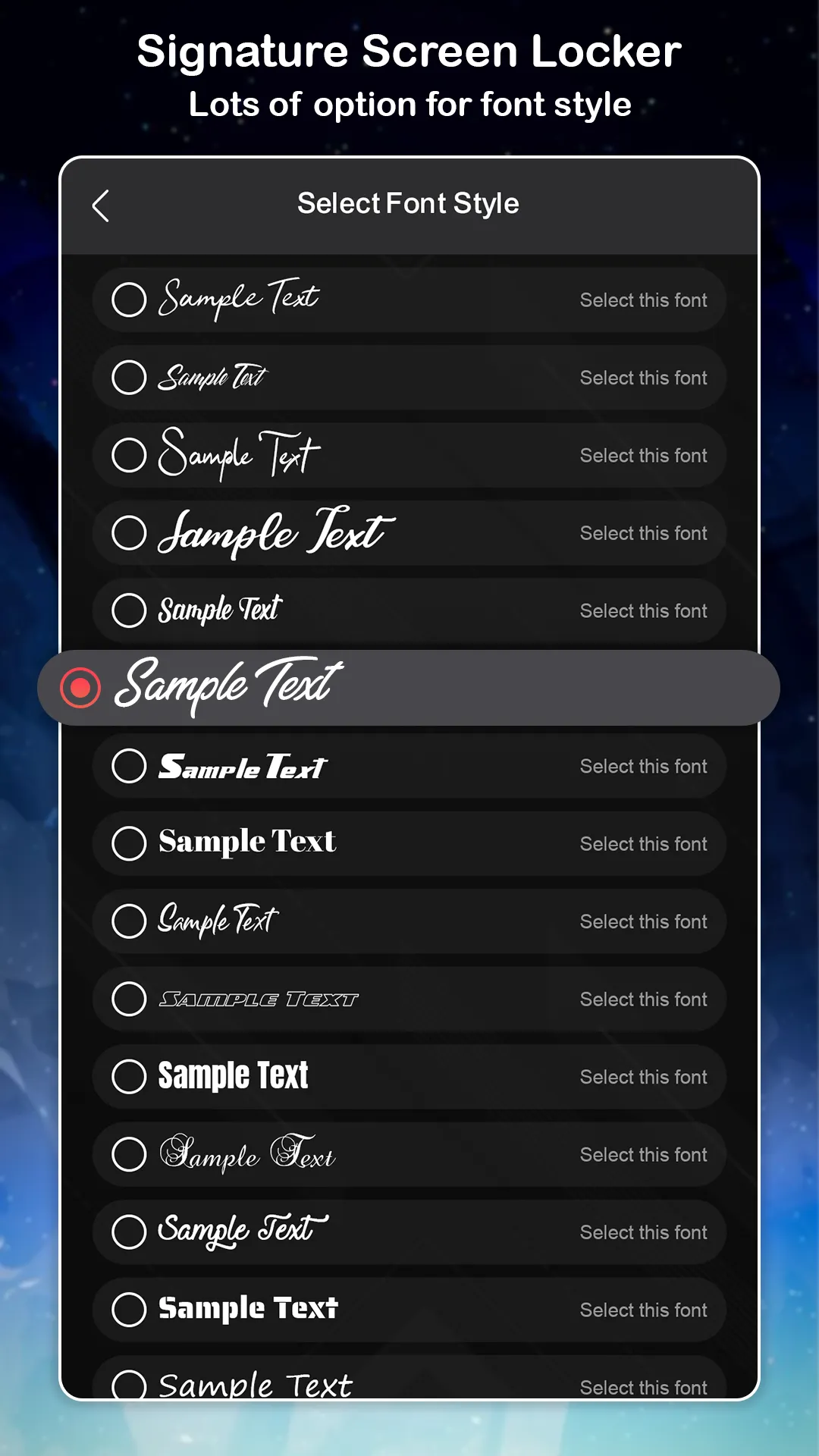 Signature Screen Locker | Indus Appstore | Screenshot