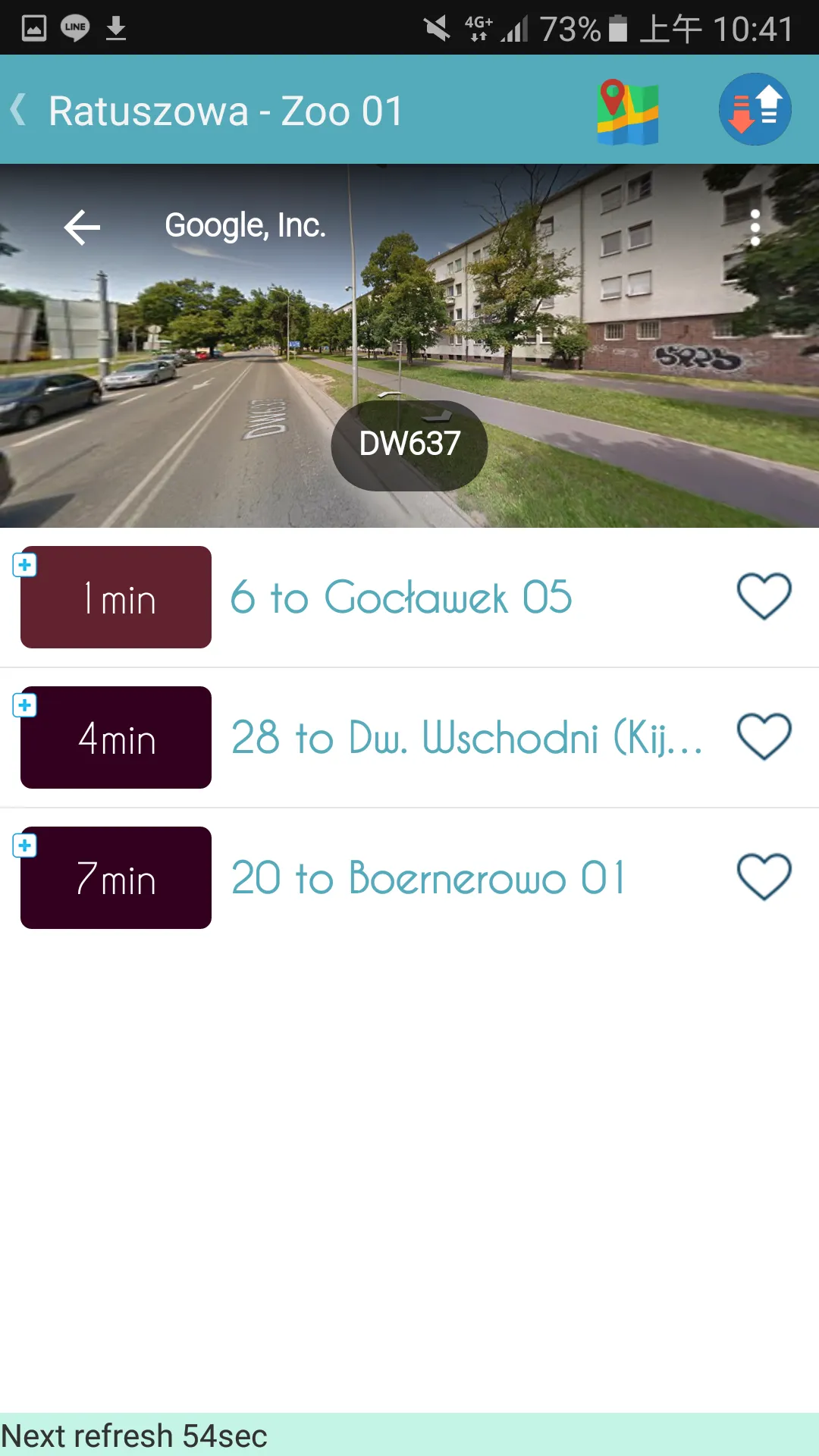 Warsaw ZTM Bus Timetable | Indus Appstore | Screenshot