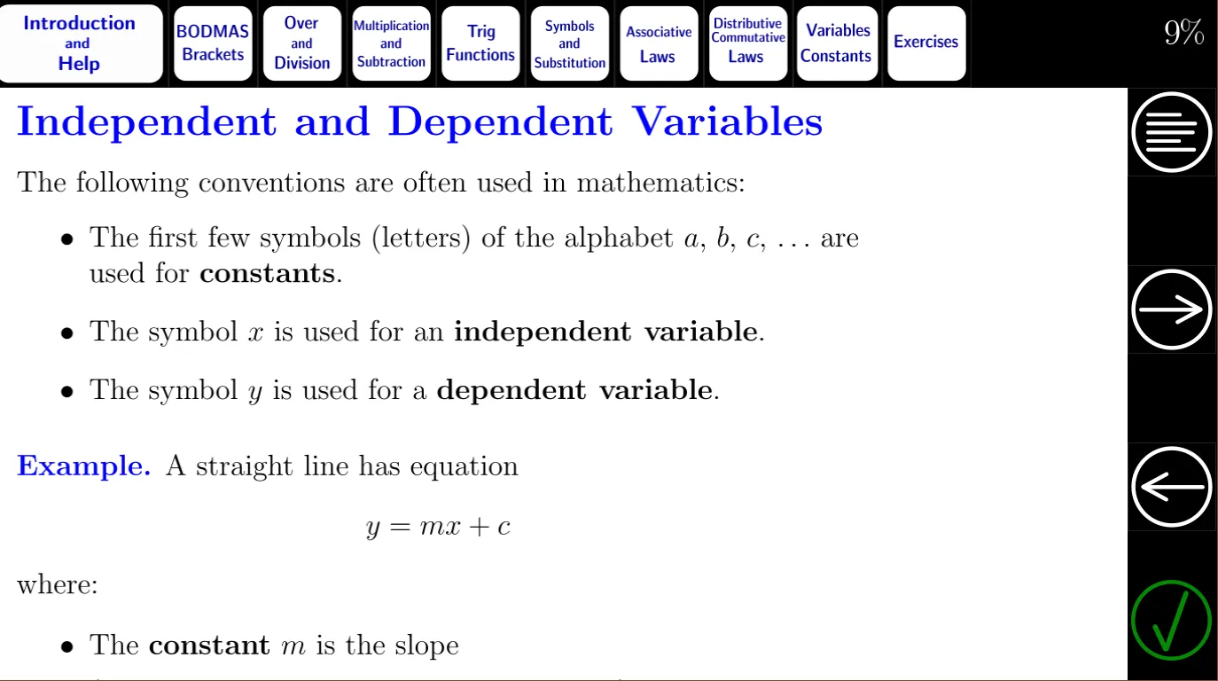 Algebra Tutorial 1: Basics | Indus Appstore | Screenshot