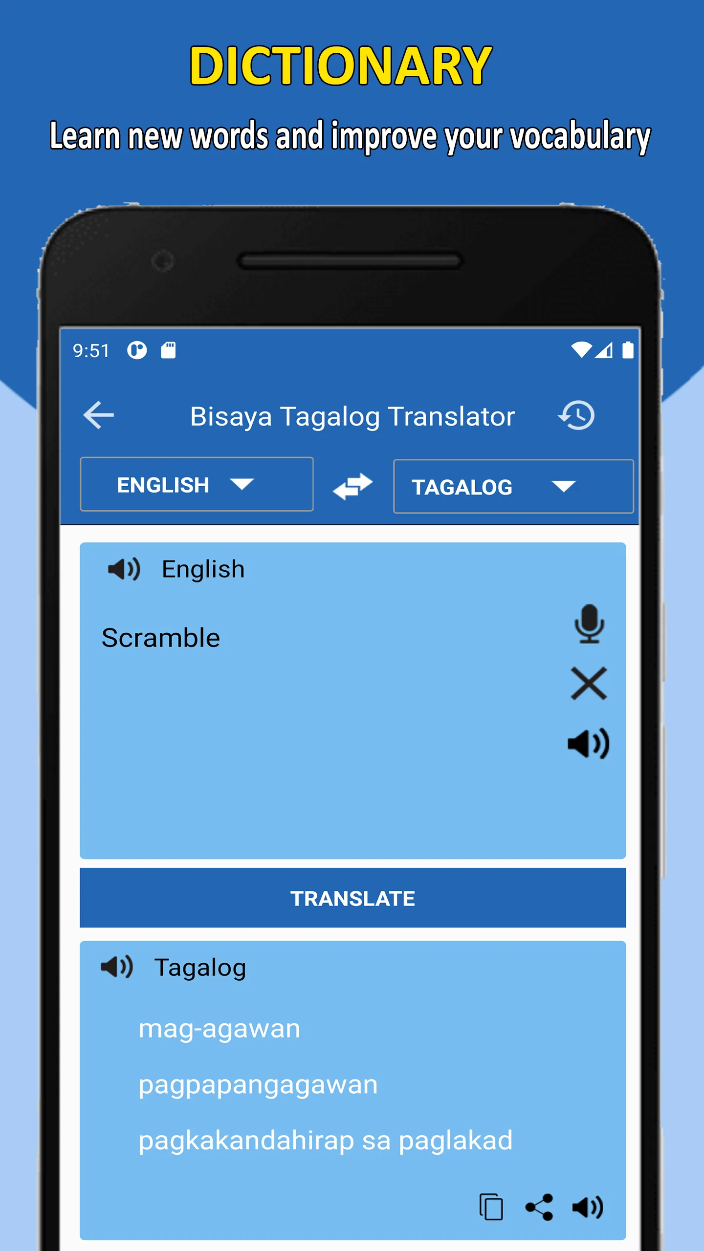 Bisaya to Tagalog Translator | Indus Appstore | Screenshot