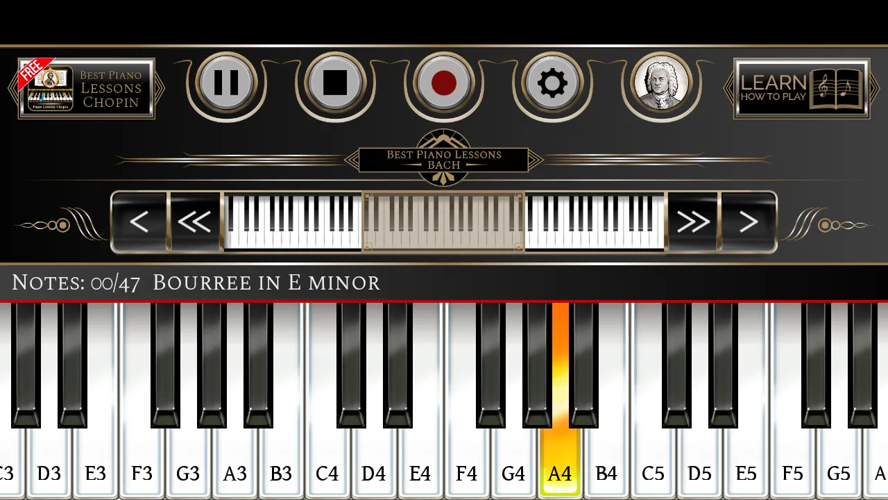 Piano Lessons Bach | Indus Appstore | Screenshot