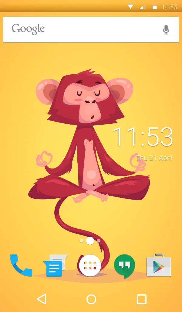 Zen Monkey Animated Keyboard | Indus Appstore | Screenshot