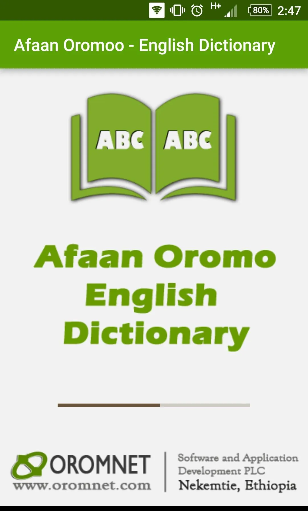 Afan Oromo English Dictionary | Indus Appstore | Screenshot