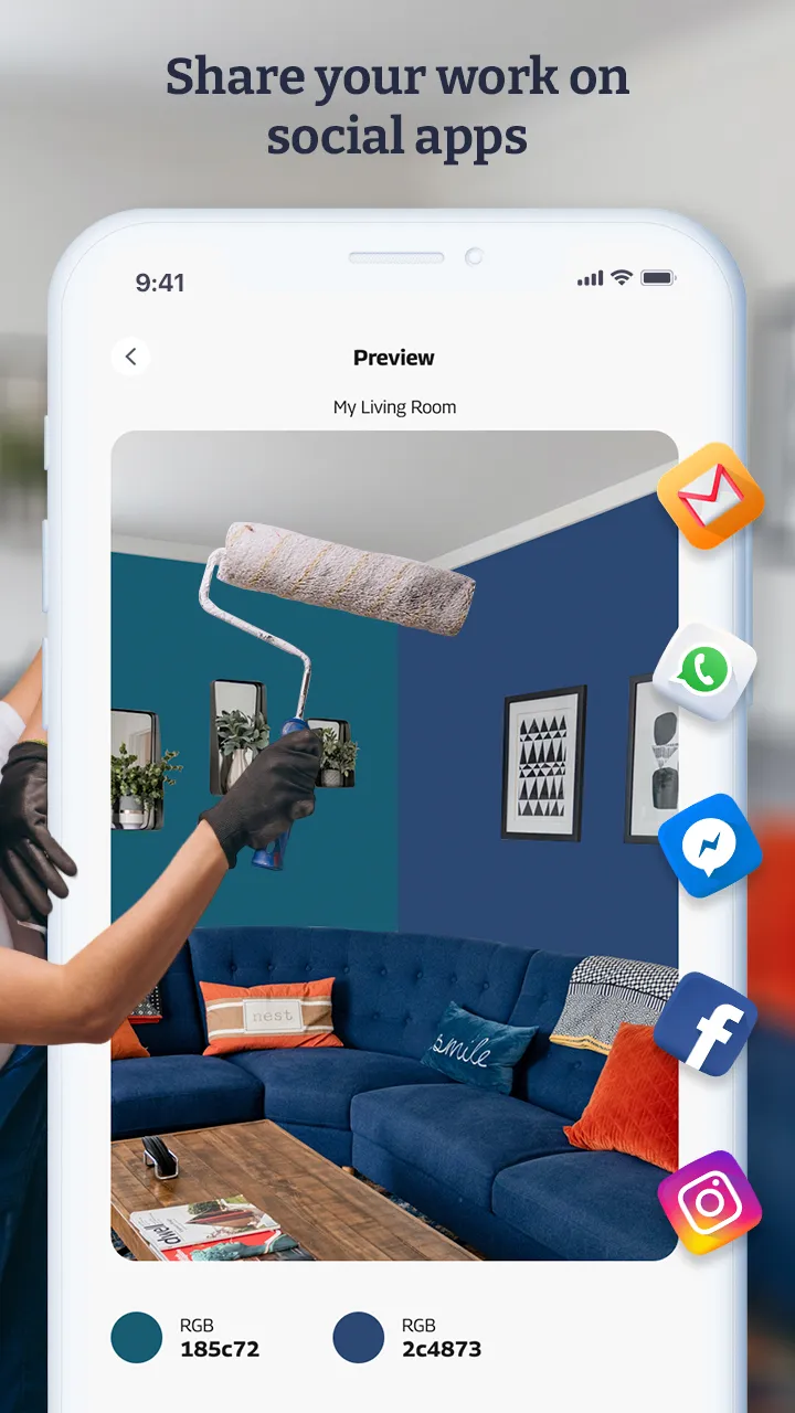 Wall Paint Color Visualizer | Indus Appstore | Screenshot