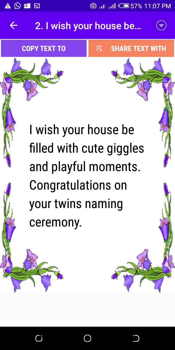 Baby Naming Ceremony Wishes | Indus Appstore | Screenshot