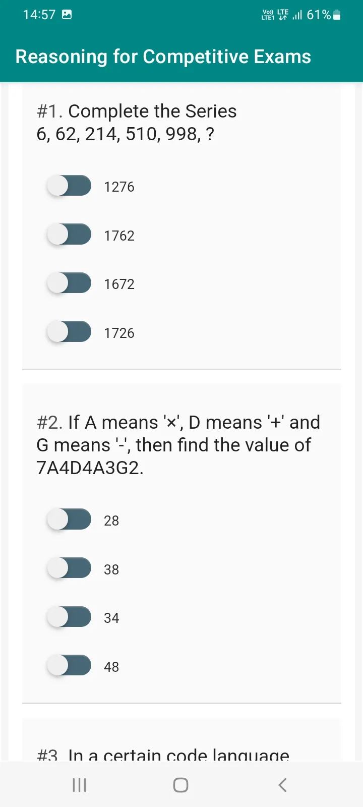 Reasoning for Competitive Exam | Indus Appstore | Screenshot