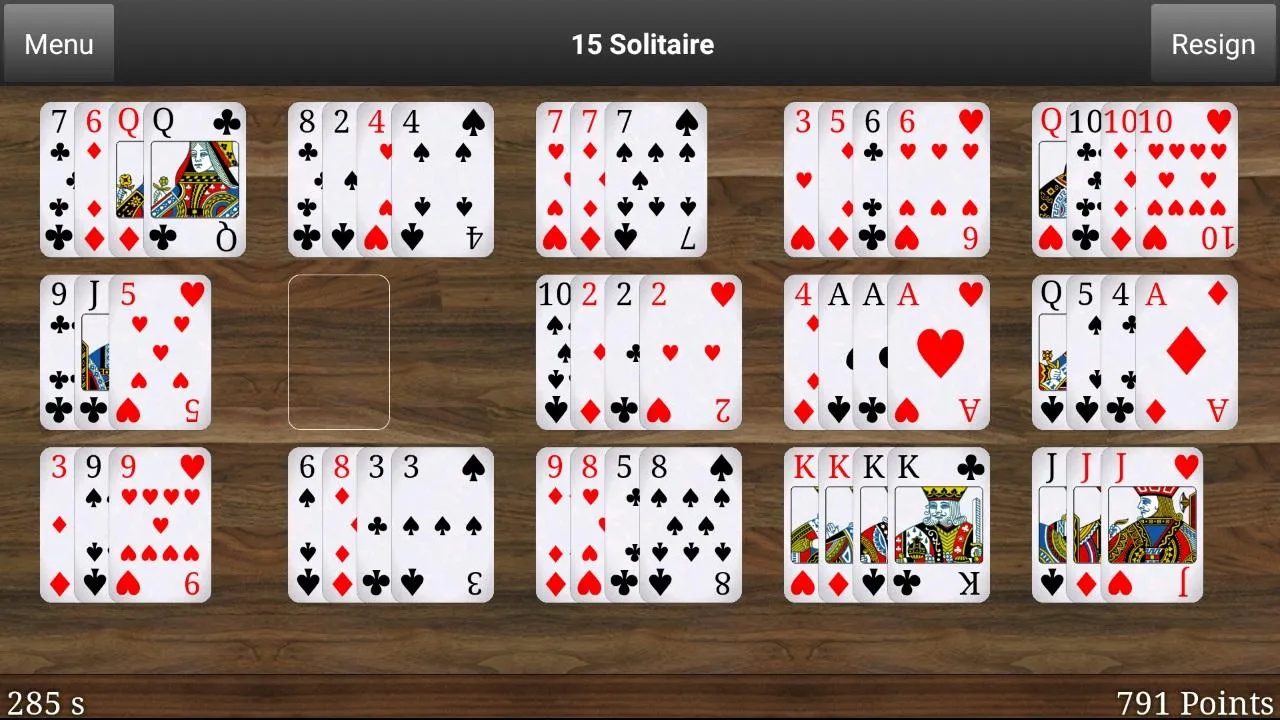 15 Solitaire | Indus Appstore | Screenshot