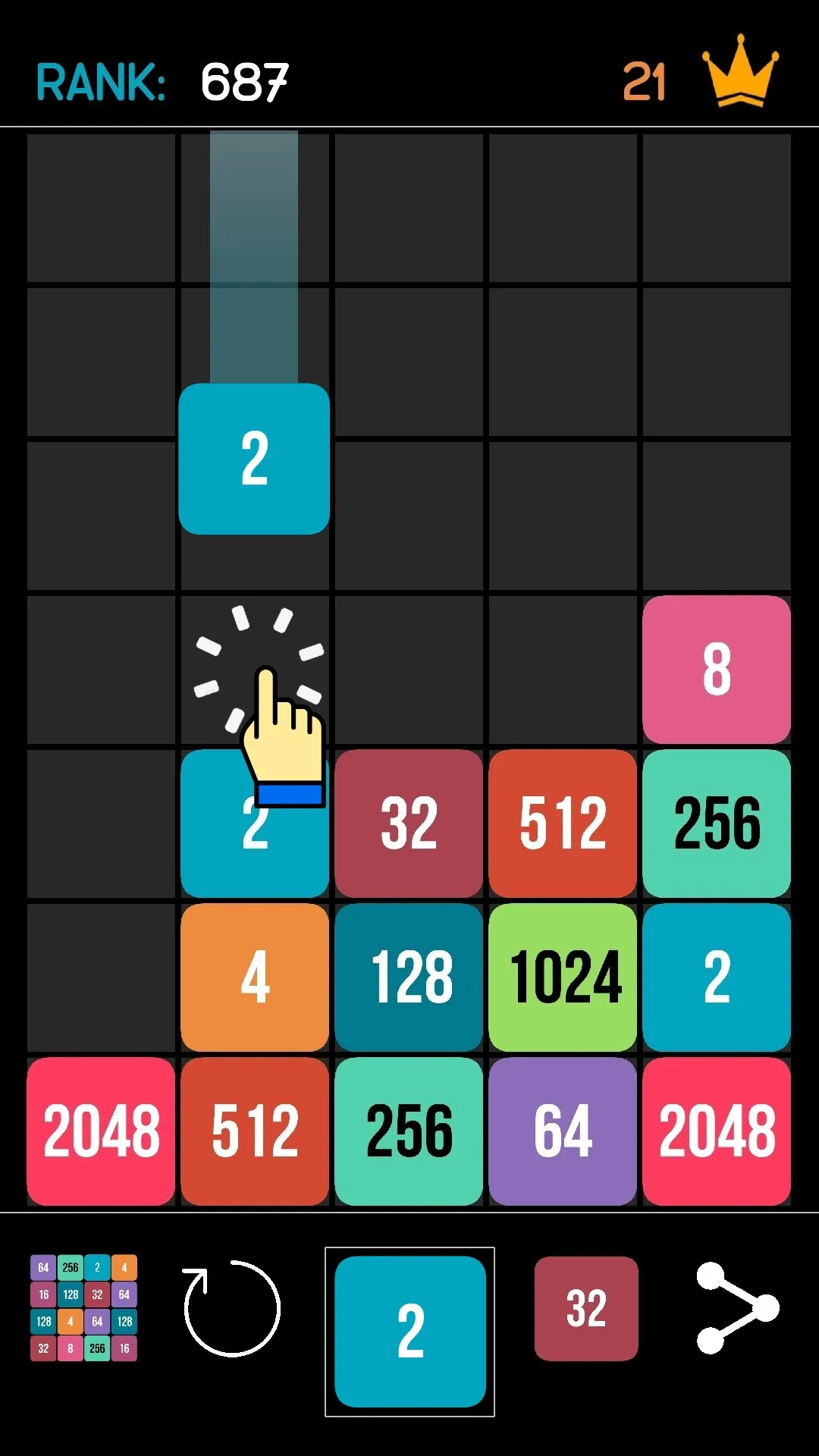 Numbers 65536 | Indus Appstore | Screenshot
