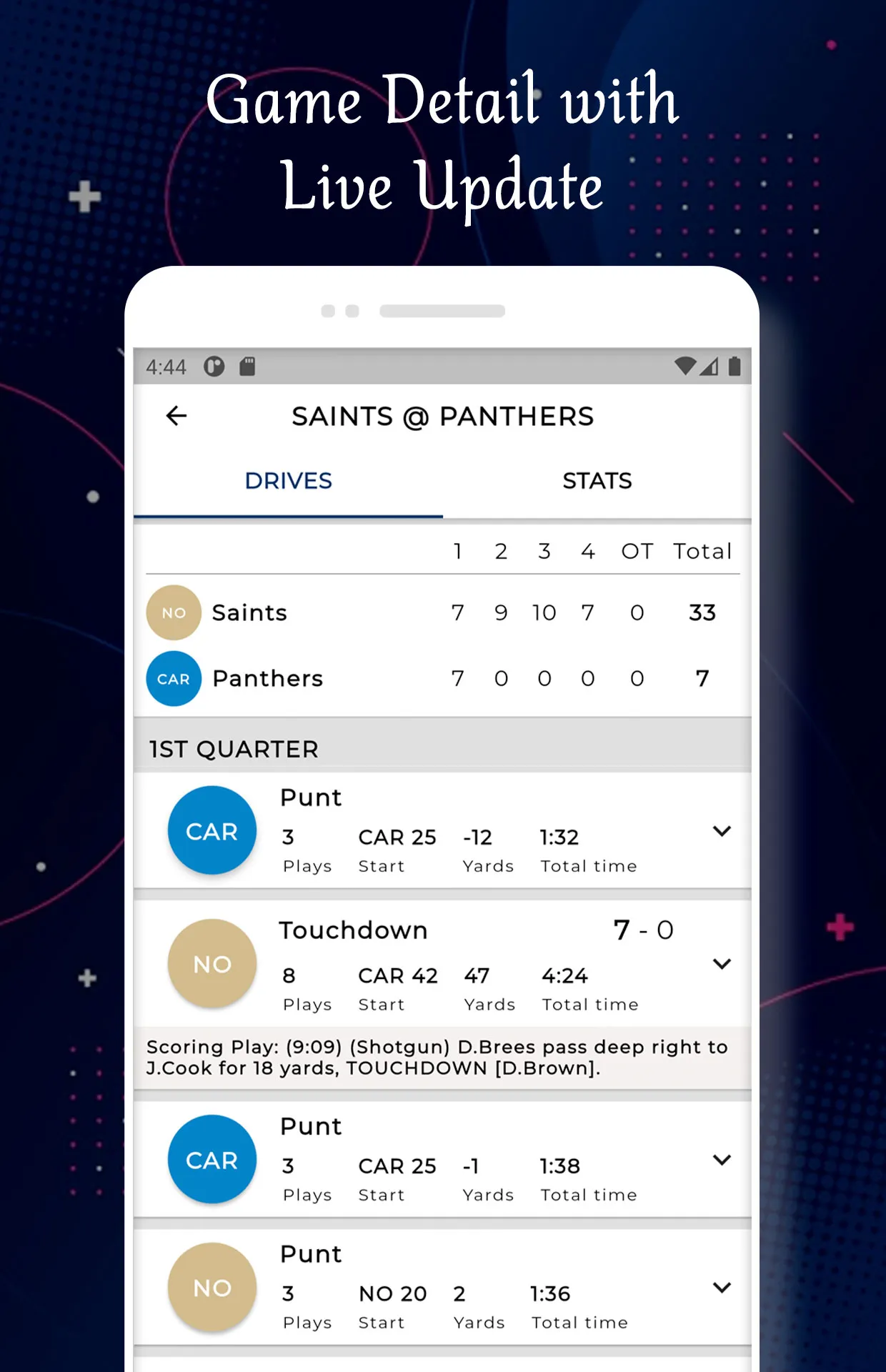 Carolina - Football Live Score | Indus Appstore | Screenshot