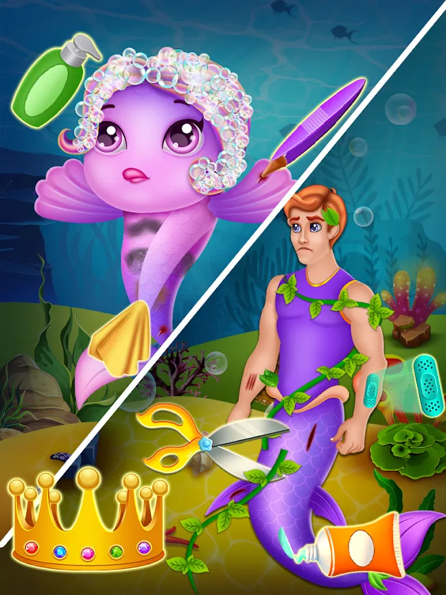 Pregnant mermaid mommy & newbo | Indus Appstore | Screenshot