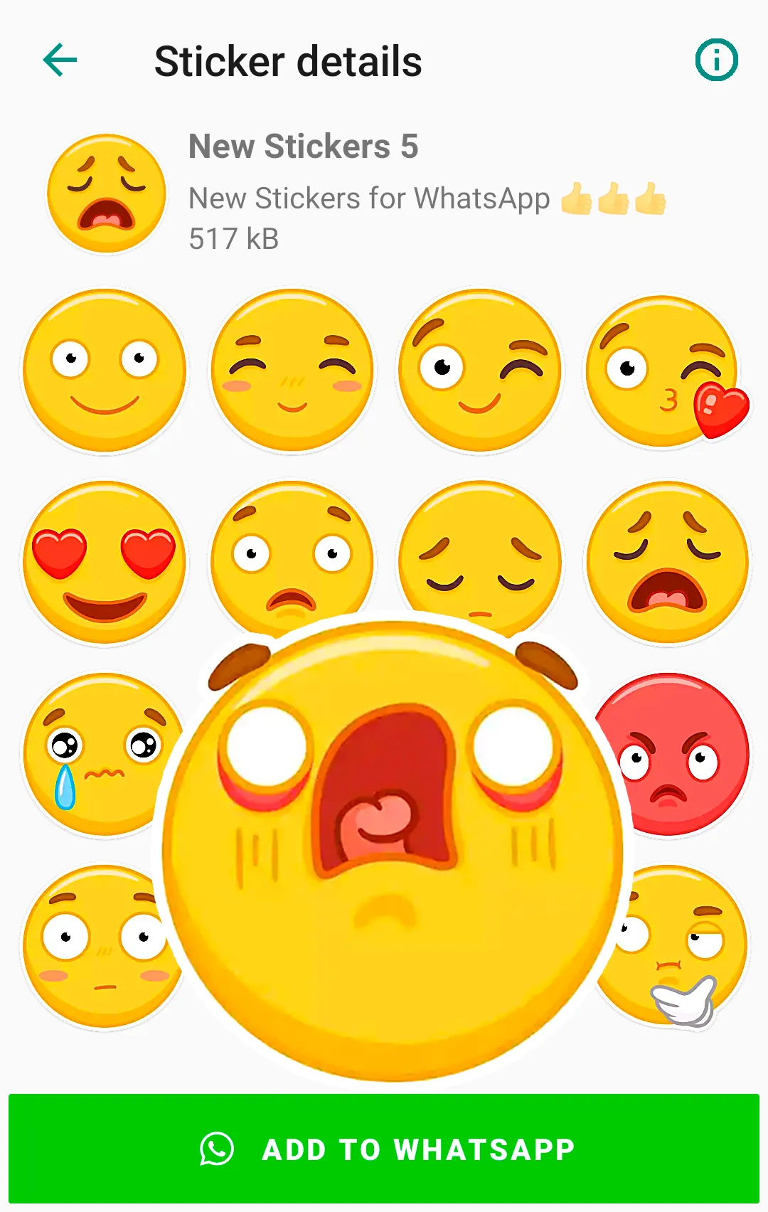 Emoji Stickers for WhatsApp | Indus Appstore | Screenshot