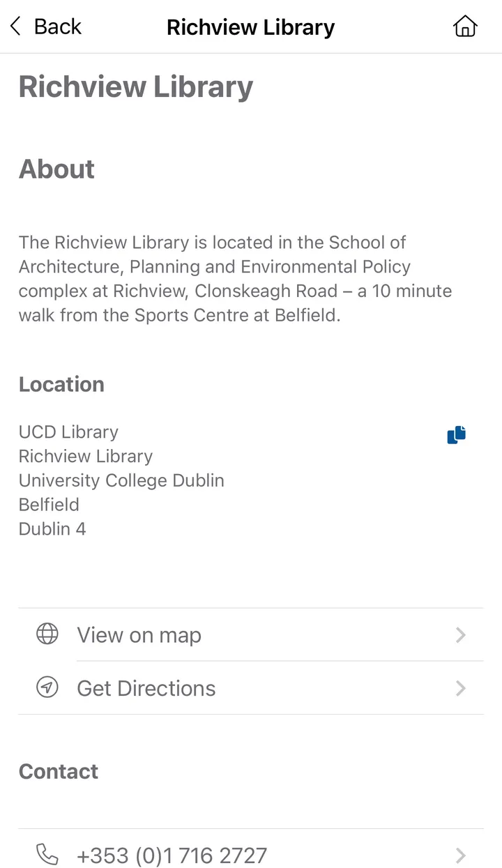 UCD Library | Indus Appstore | Screenshot