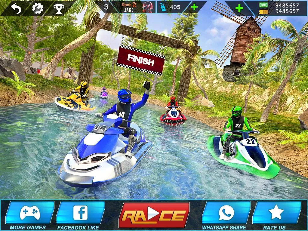 Water Jet Ski Boat Racing 3D | Indus Appstore | Screenshot