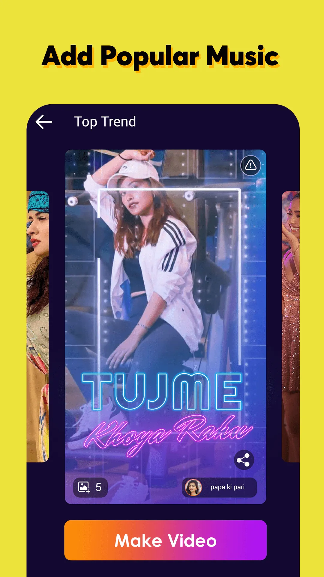 Voiz - Music Video Maker | Indus Appstore | Screenshot
