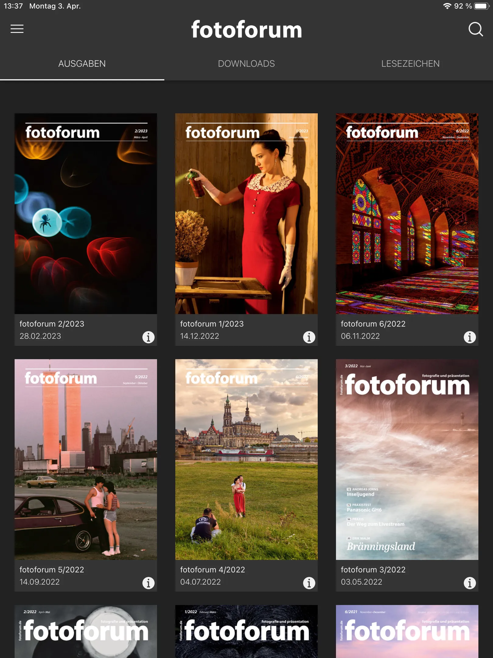 fotoforum Magazin | Indus Appstore | Screenshot