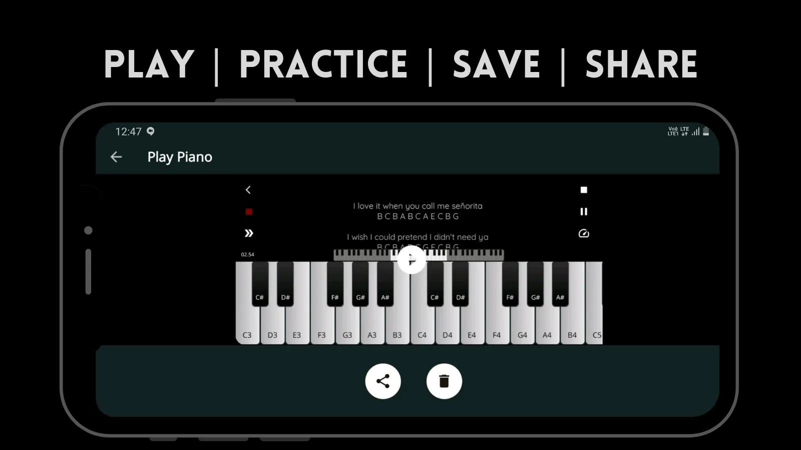 Play Piano: Melodies | Notes | Indus Appstore | Screenshot