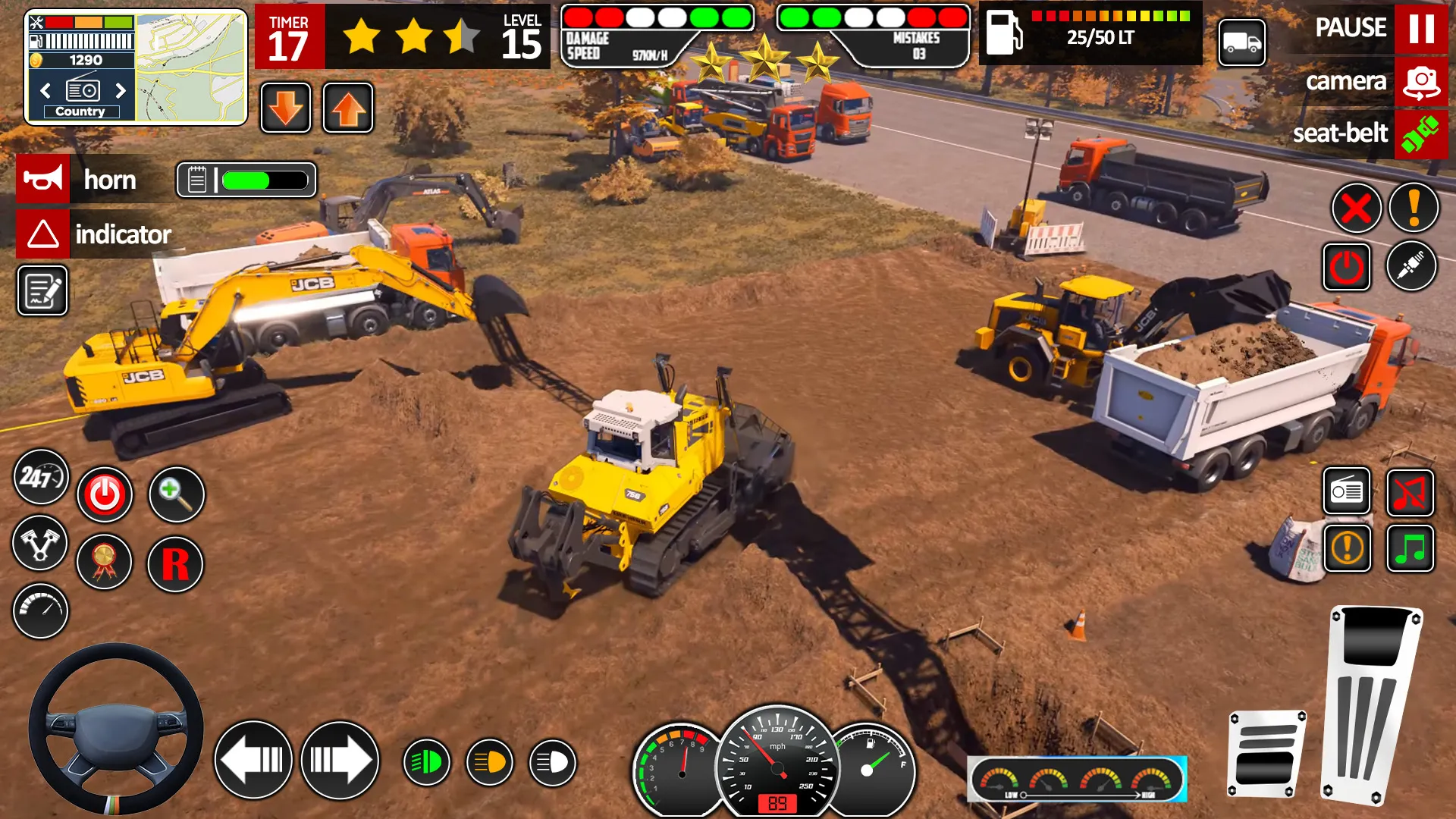 JCB Game Snow Excavator Games | Indus Appstore | Screenshot