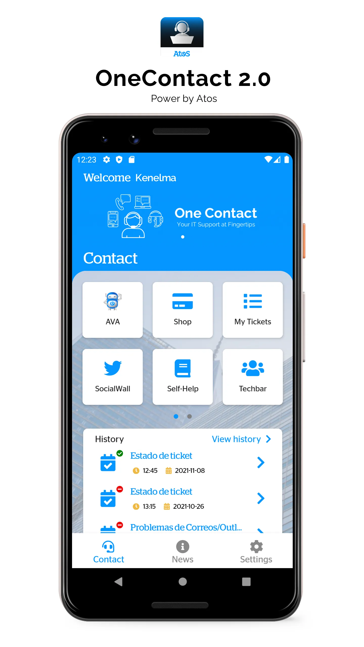 Atos OneContact 2.0 | Indus Appstore | Screenshot