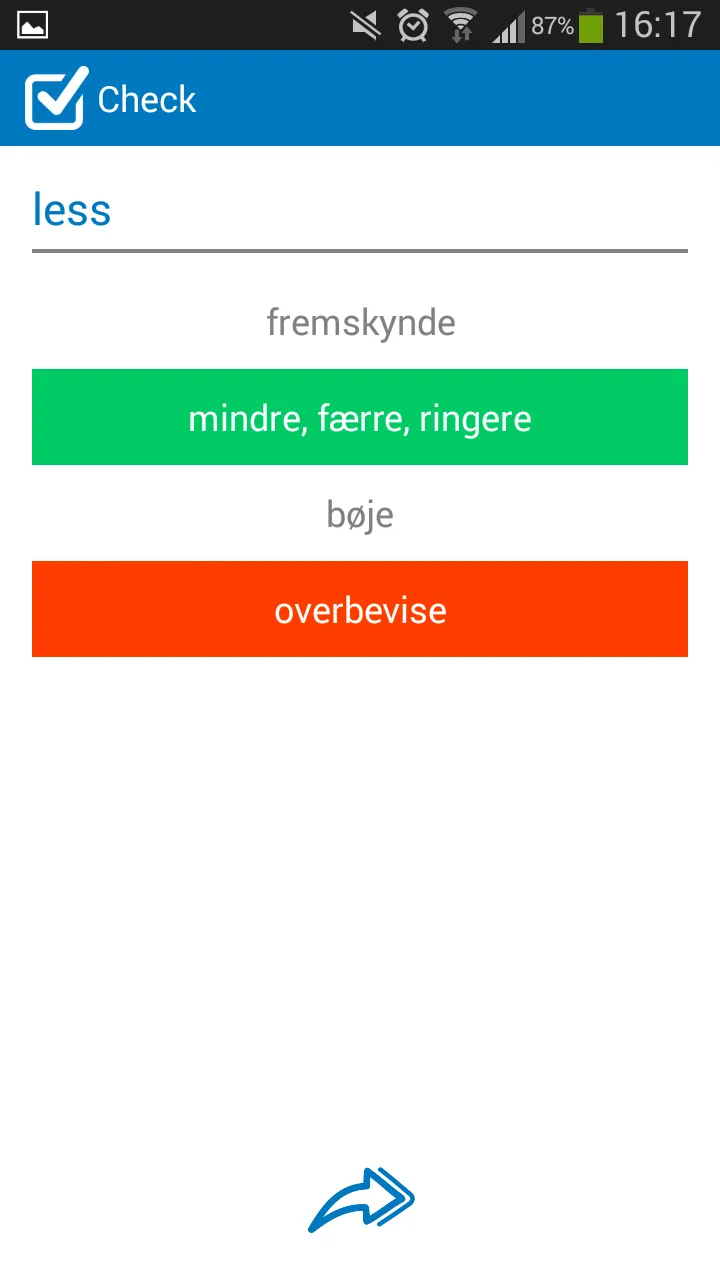 Danish - English dictionary | Indus Appstore | Screenshot