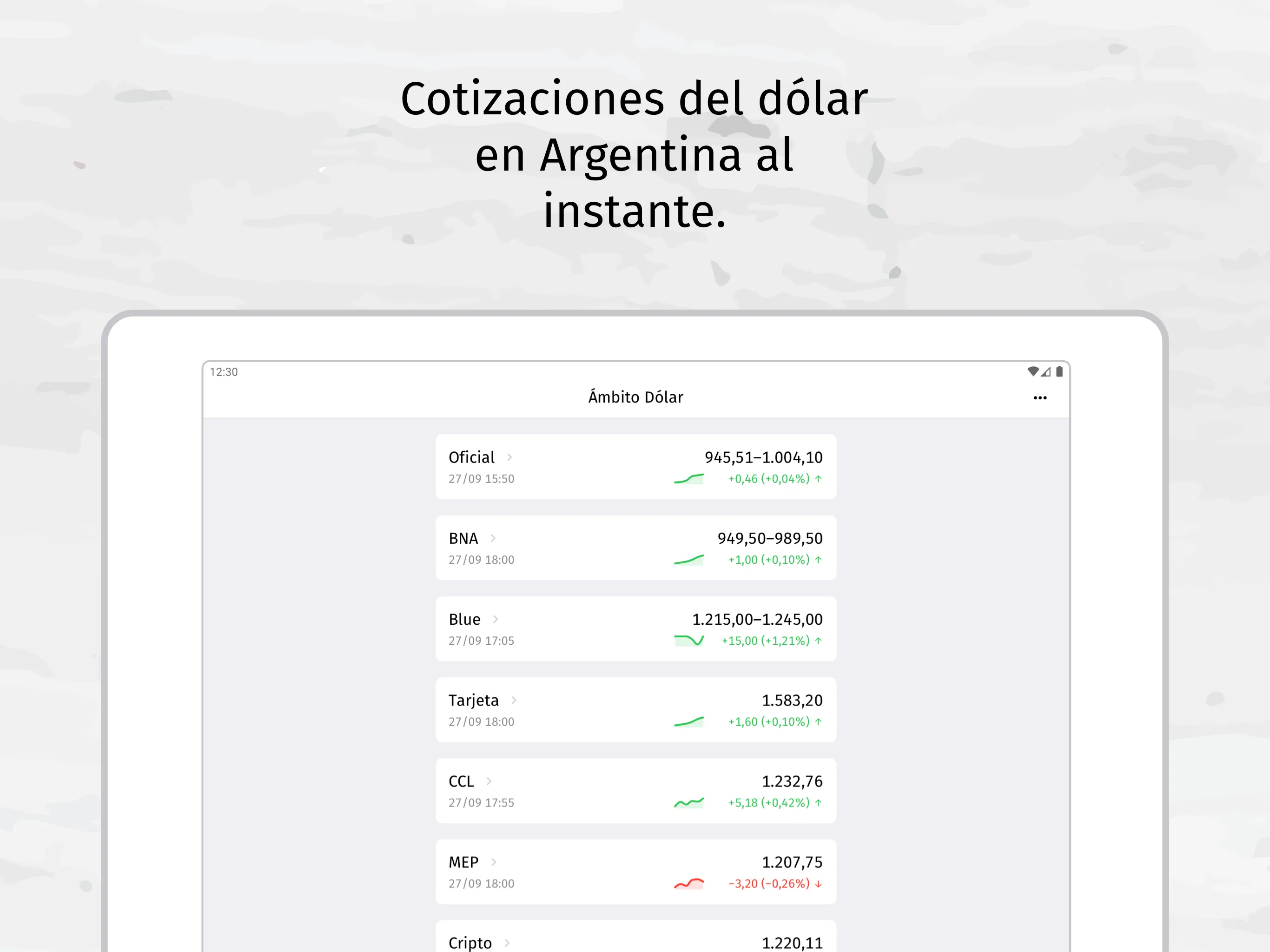 Ámbito Dólar | Indus Appstore | Screenshot