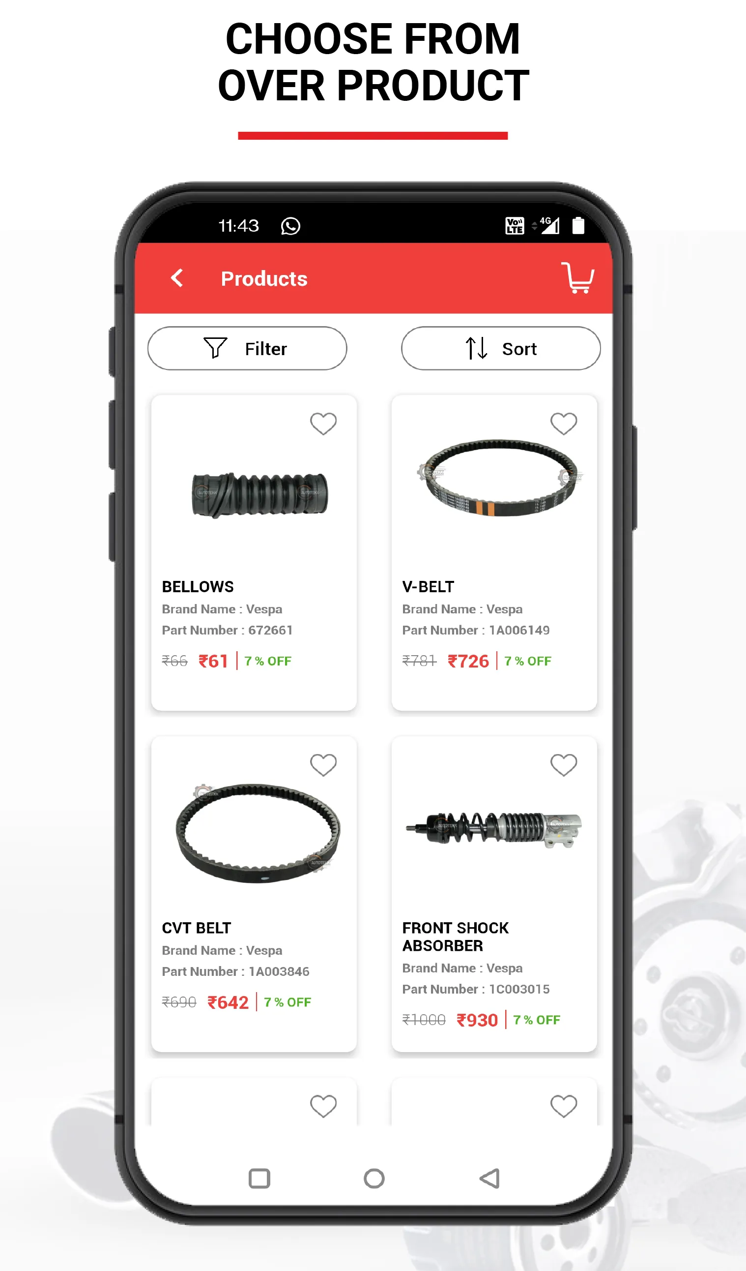 Autotekk-Spare Parts for Bikes | Indus Appstore | Screenshot