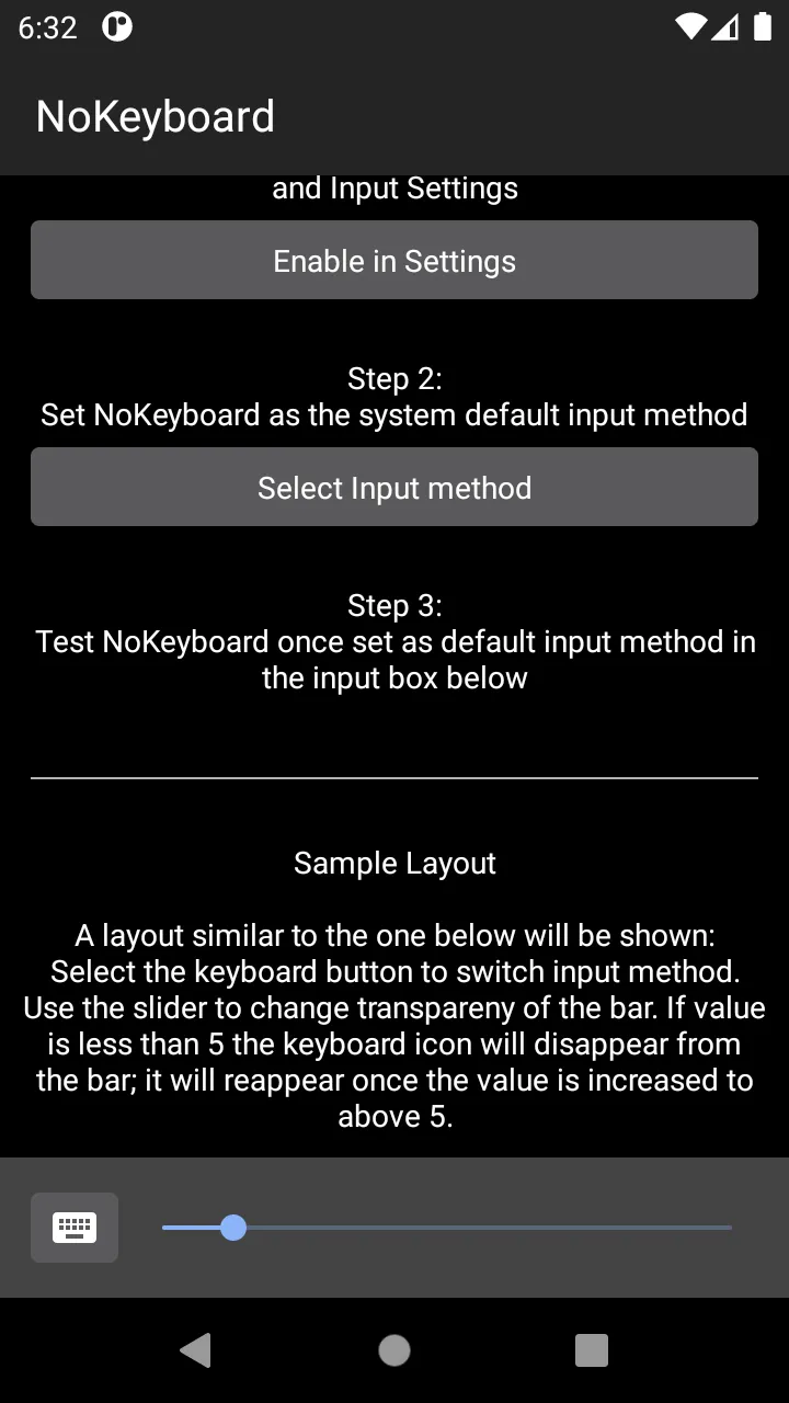 No Keyboard: Hideable keyboard | Indus Appstore | Screenshot