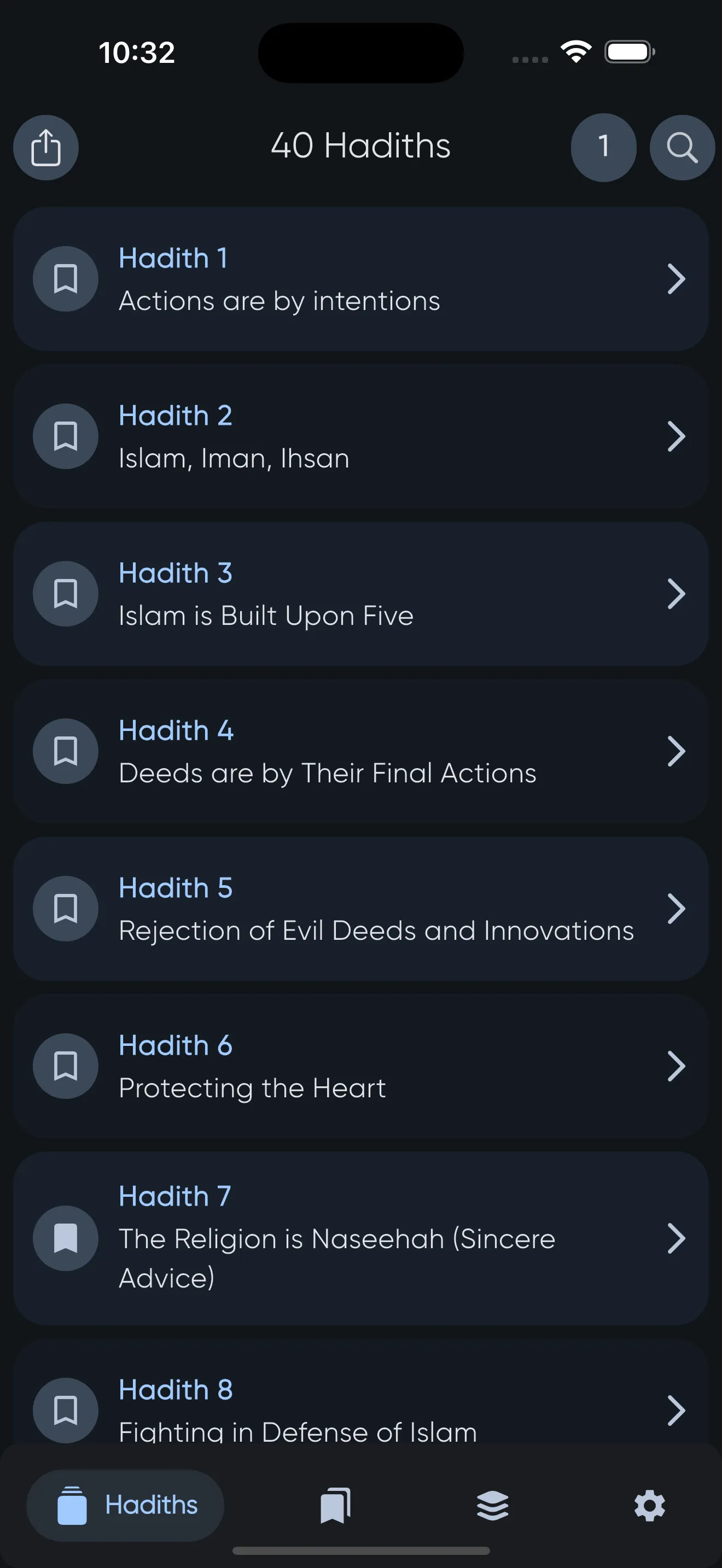 40 Hadith an-Nawawi | Indus Appstore | Screenshot