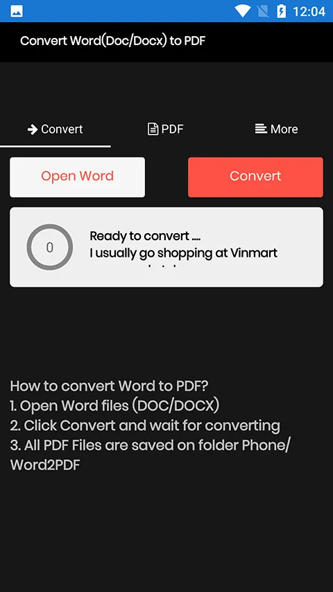 Word to PDF Converter | Indus Appstore | Screenshot