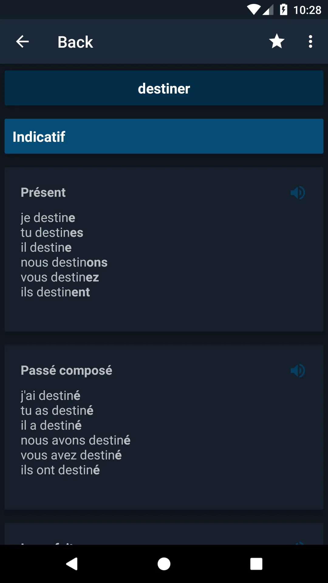 Conjugaison française | Indus Appstore | Screenshot