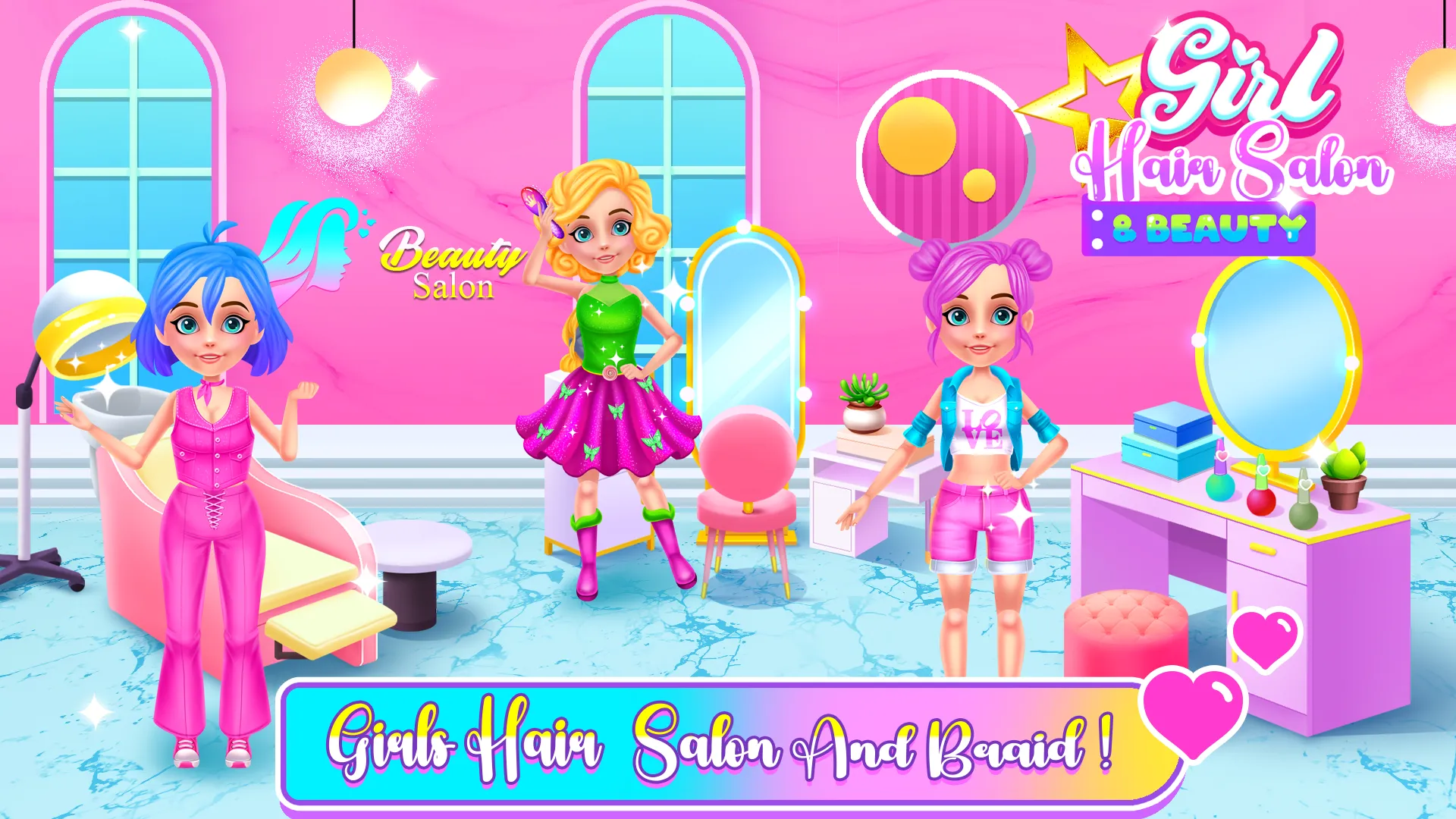 Girl Hair Salon and Beauty | Indus Appstore | Screenshot