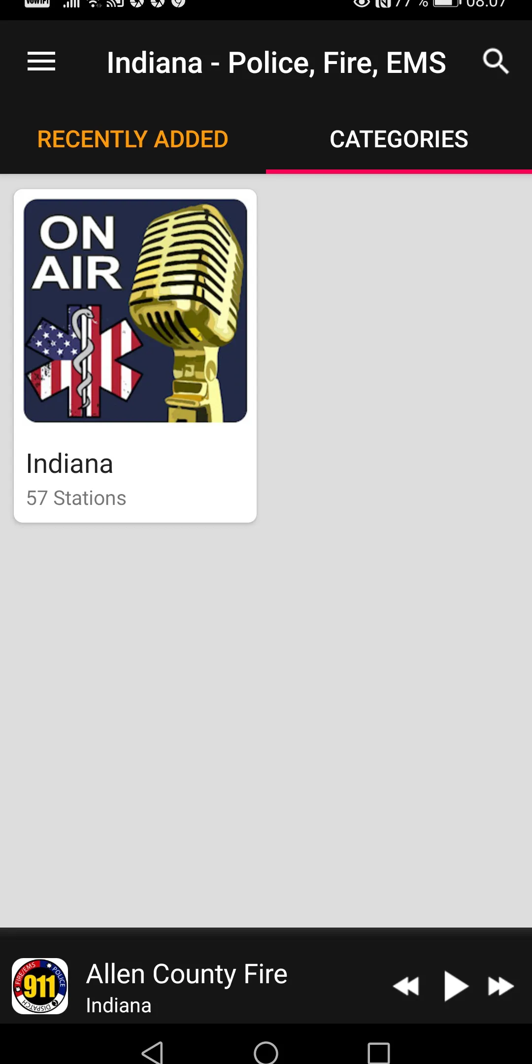 Police Scanner Radio - Indiana | Indus Appstore | Screenshot