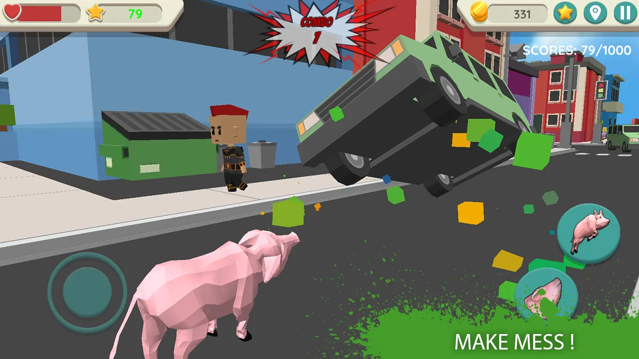 Crazy Pig Simulator | Indus Appstore | Screenshot