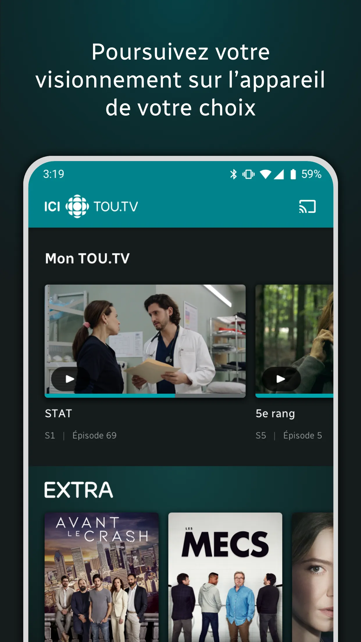 ICI TOU.TV | Indus Appstore | Screenshot