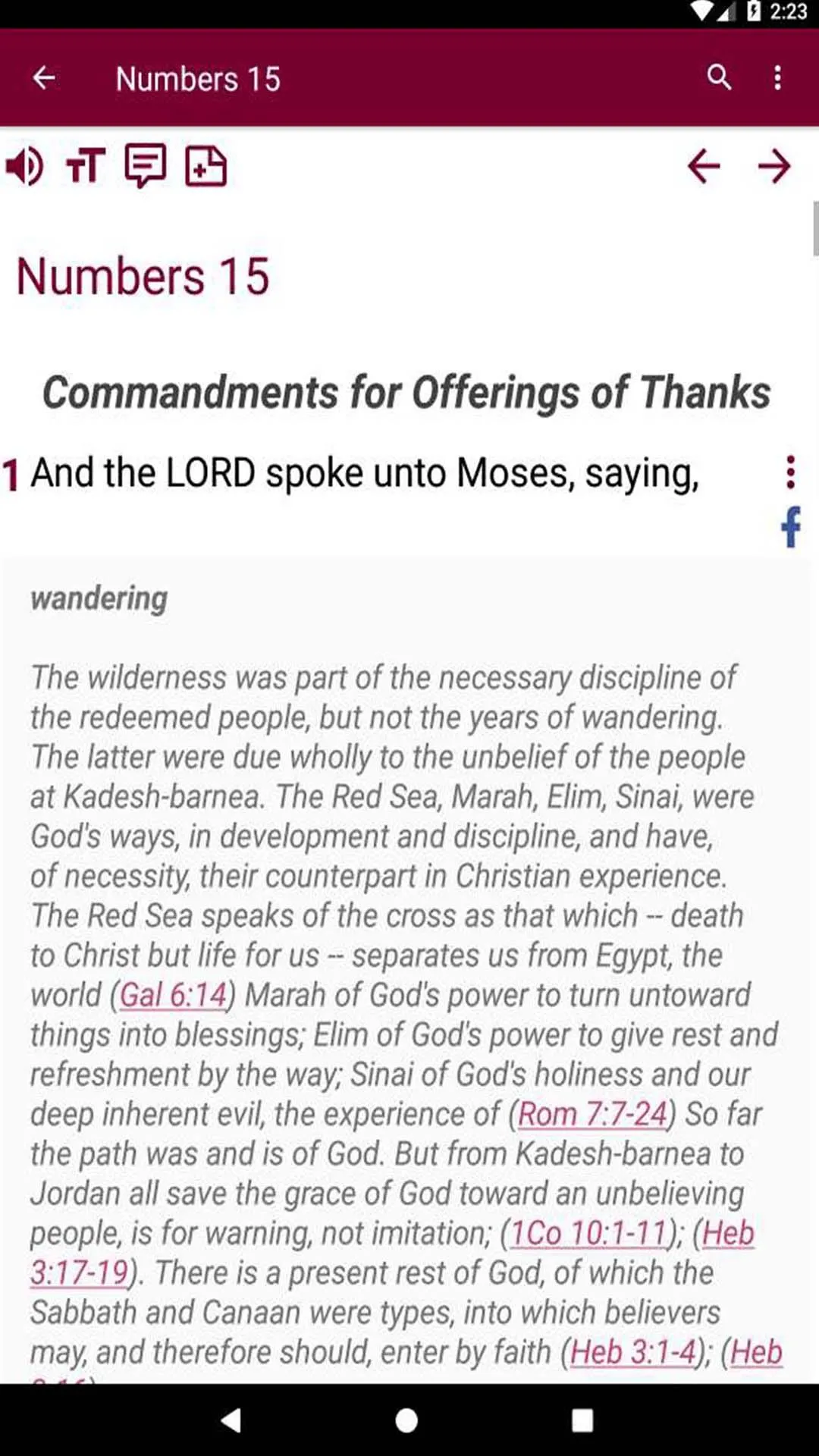 KJV commentary | Indus Appstore | Screenshot