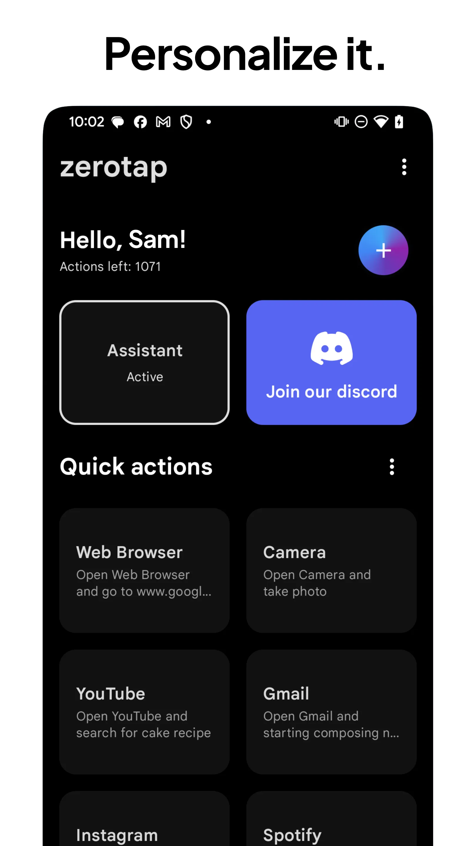zerotap: AI Agent Assistant | Indus Appstore | Screenshot