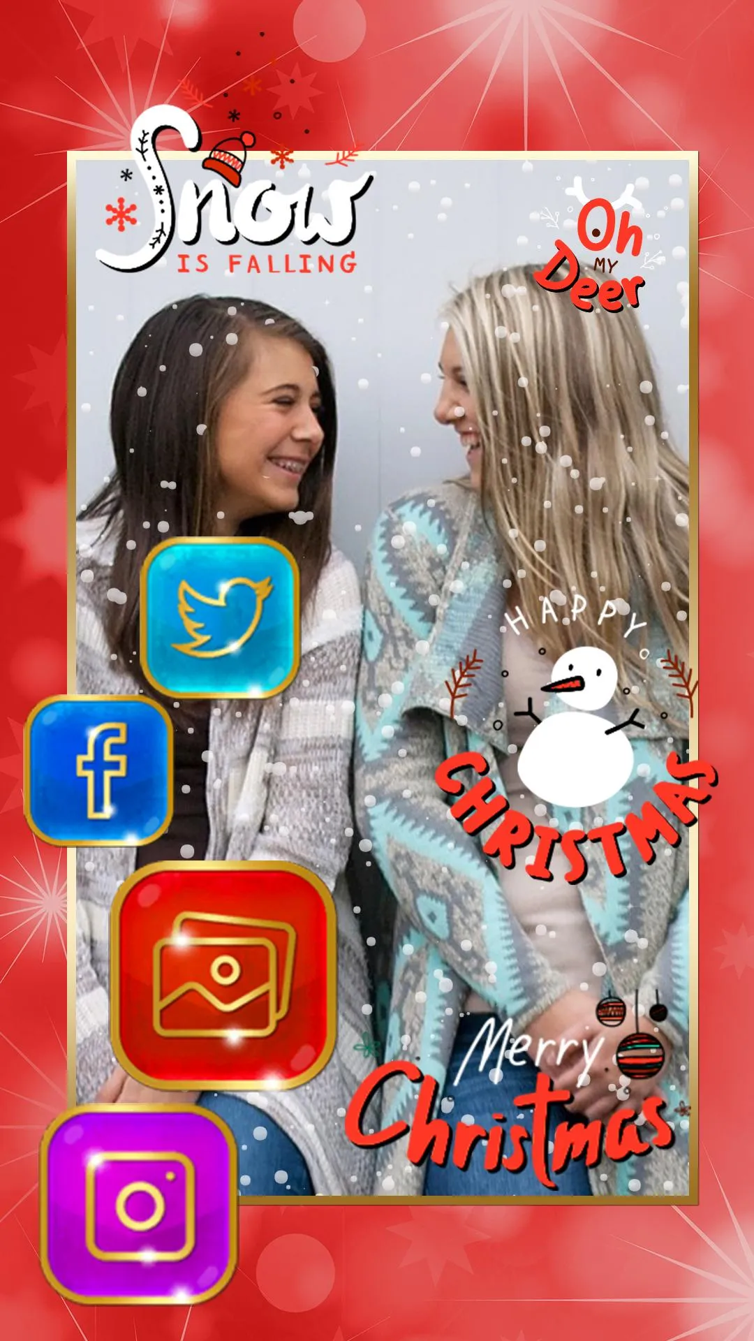 Christmas Stickers For Photos | Indus Appstore | Screenshot