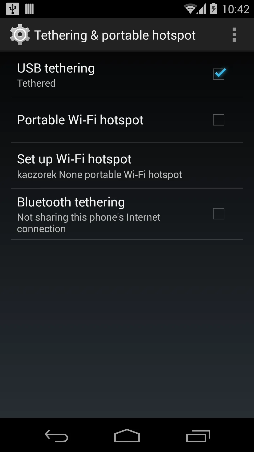 USB Tethering | Indus Appstore | Screenshot