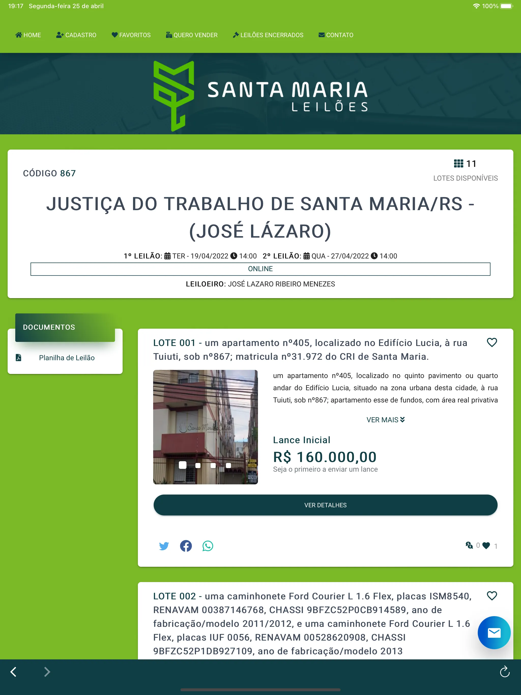 Santa Maria Leilões | Indus Appstore | Screenshot