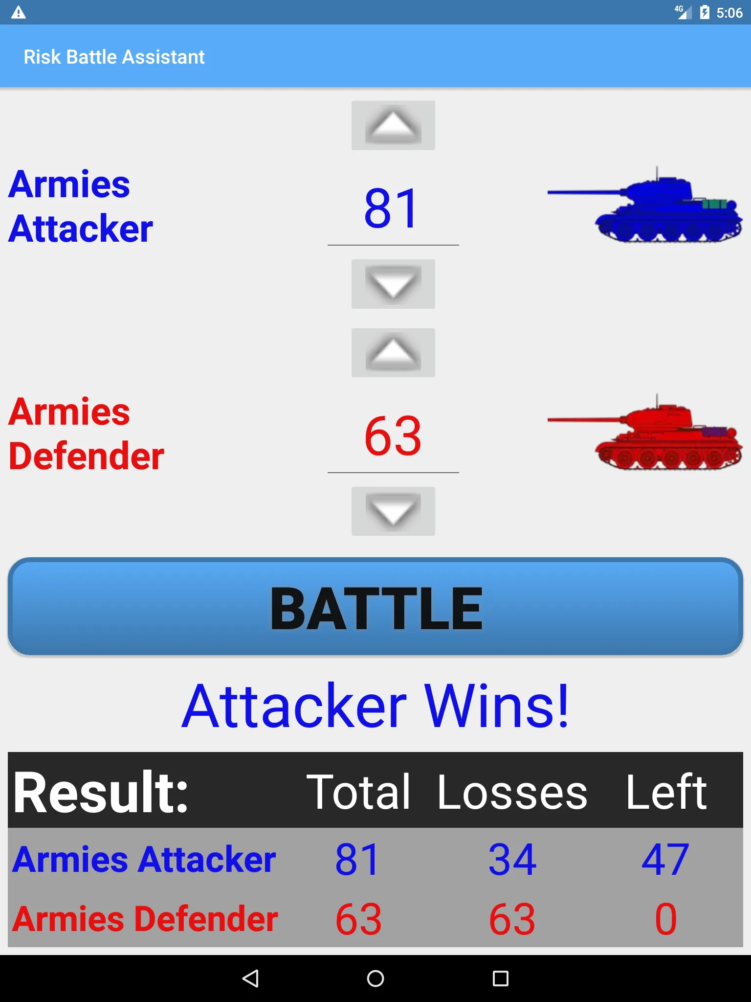 Risk Battle Assistant | Indus Appstore | Screenshot