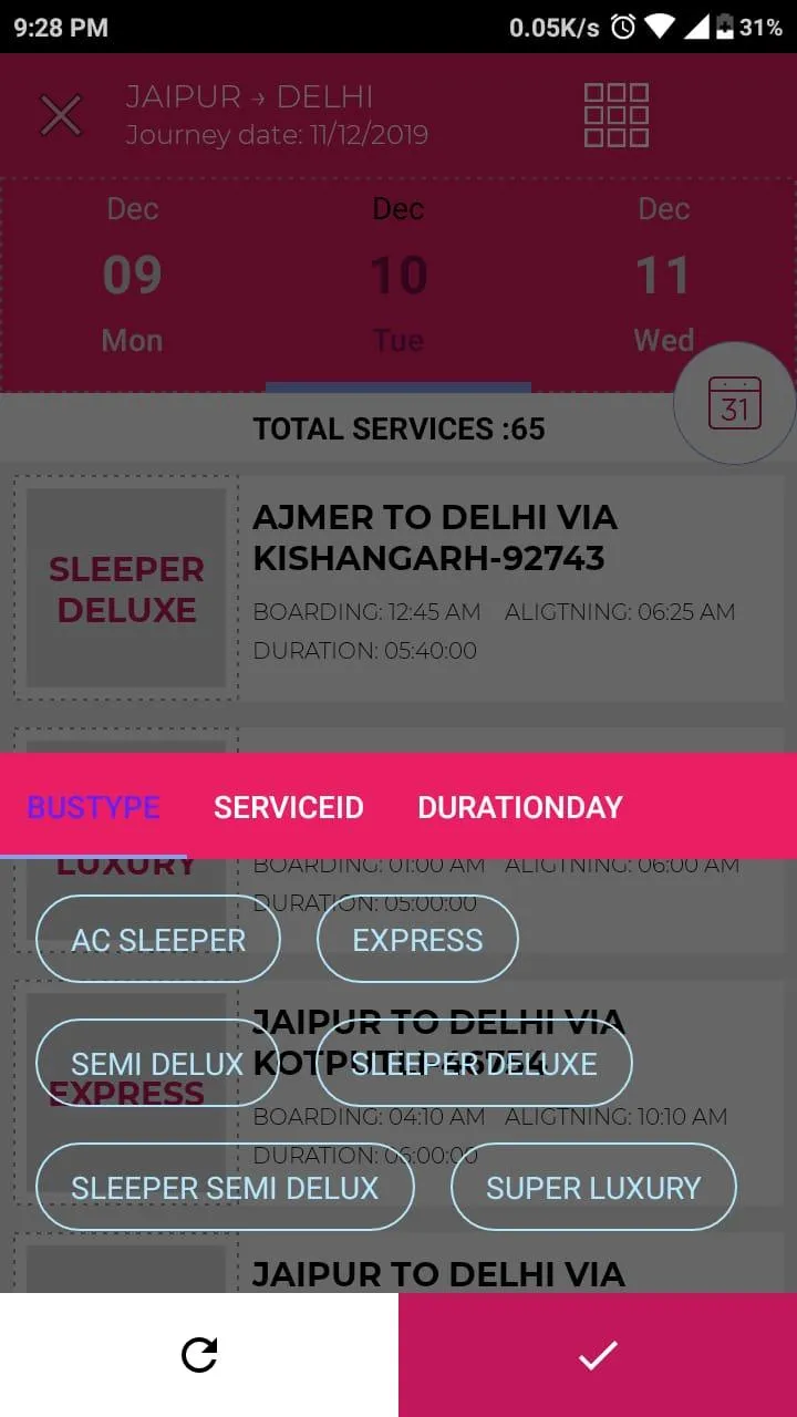 RSRTC RESERVATION APP | Indus Appstore | Screenshot