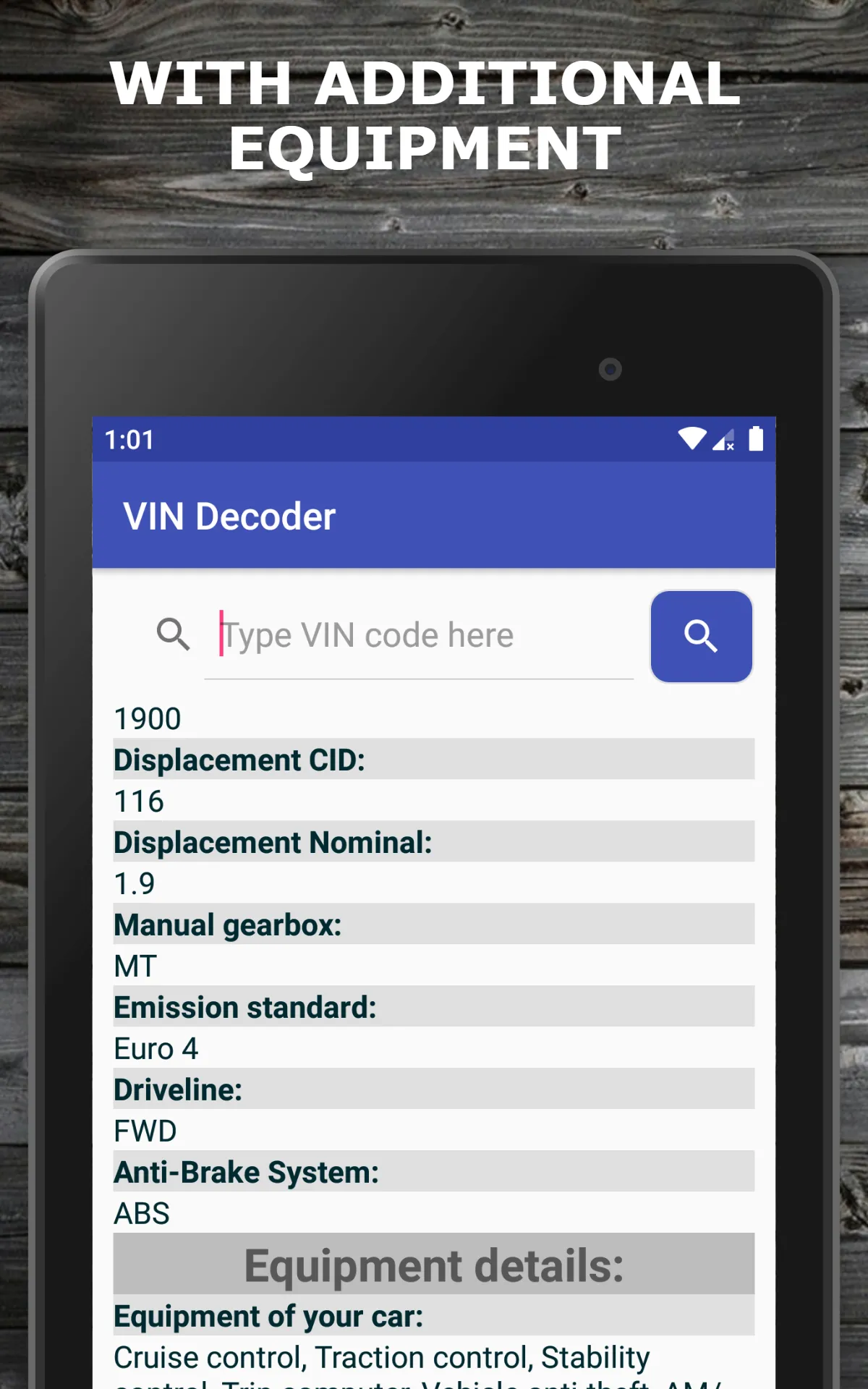 VIN Decoder | Indus Appstore | Screenshot