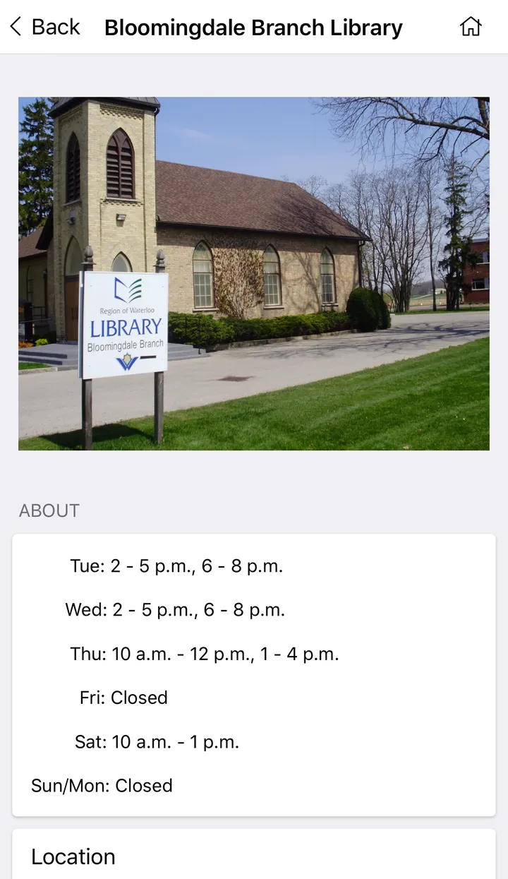 Region of Waterloo Library | Indus Appstore | Screenshot