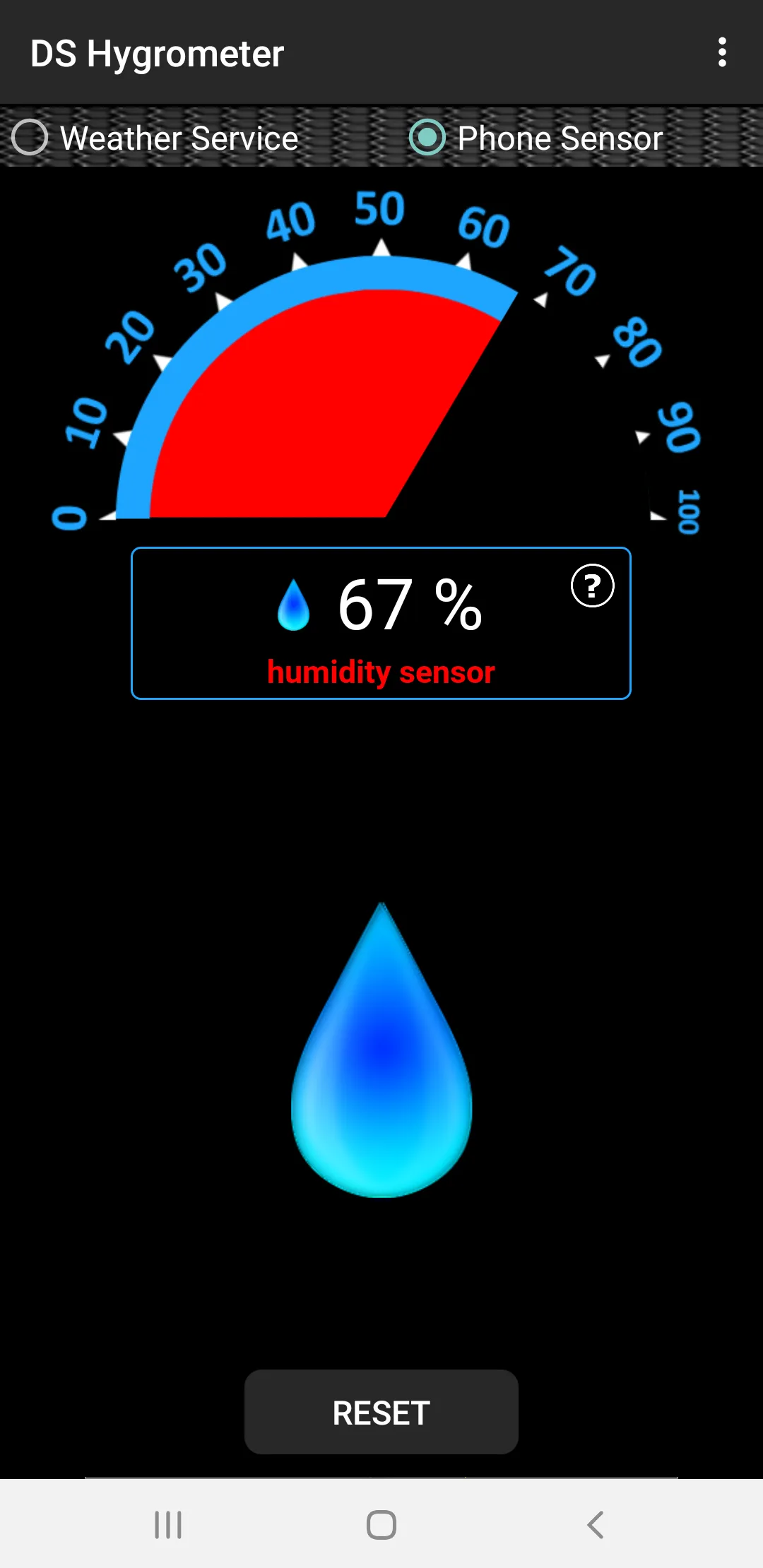 DS Hygrometer -Humidity Reader | Indus Appstore | Screenshot