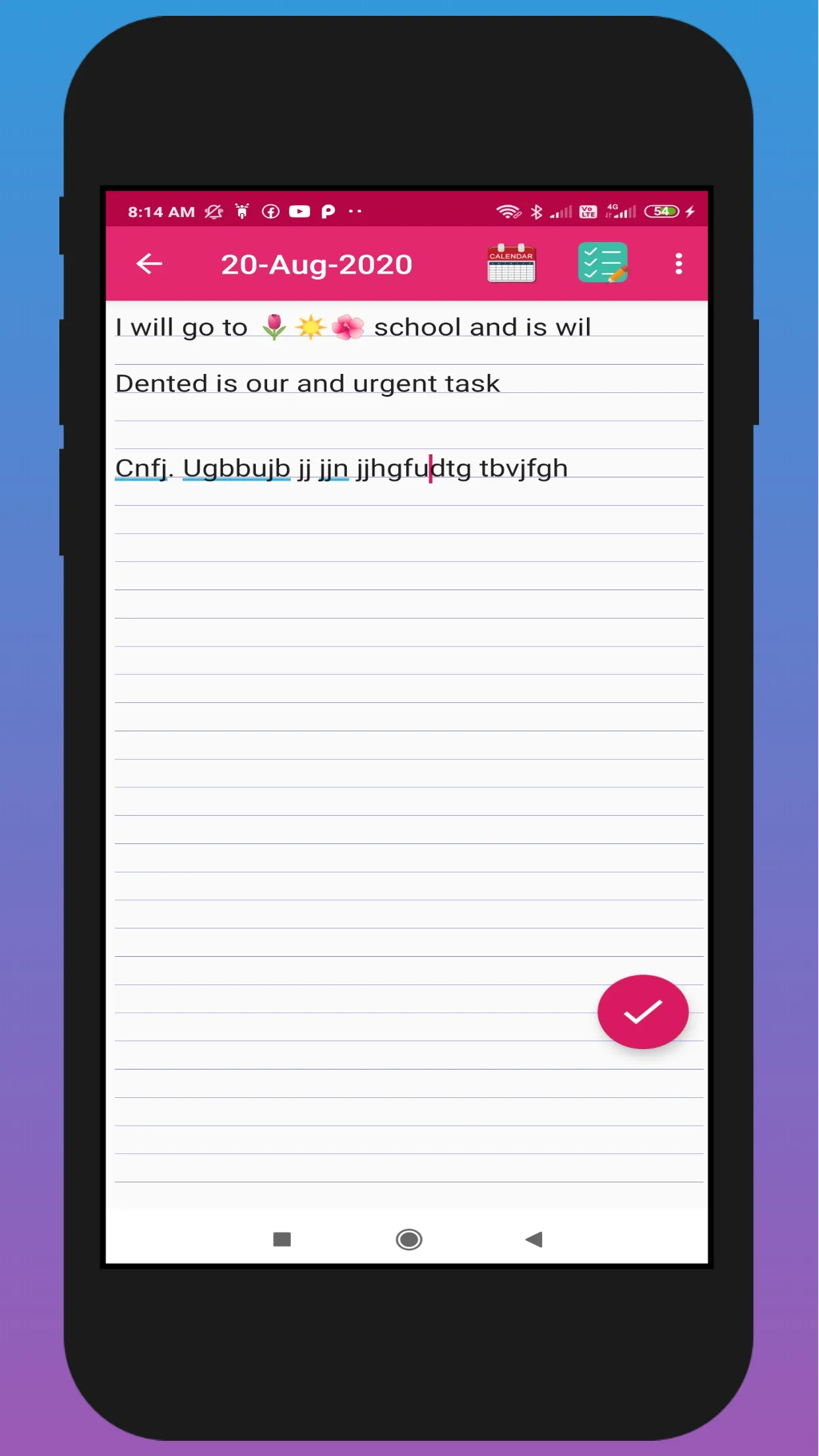 Pink Diary - My Notebook & Dai | Indus Appstore | Screenshot