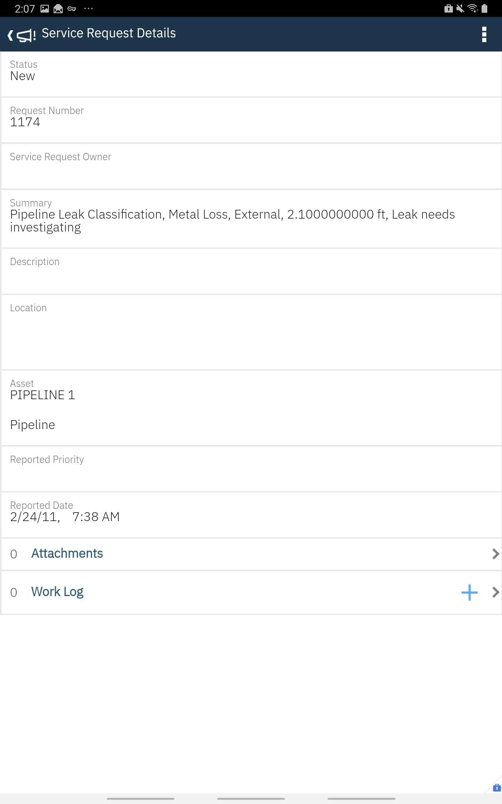 IBM Maximo Service Requestor | Indus Appstore | Screenshot